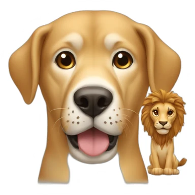 Dog y lion sticker