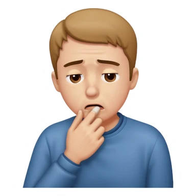 Person coughing  sticker