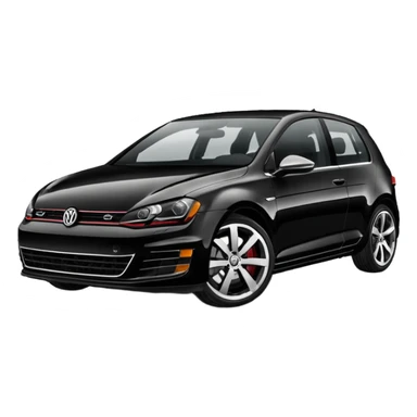 full black golf mk7  sticker