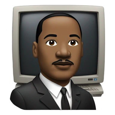 Martin luther king computer sticker