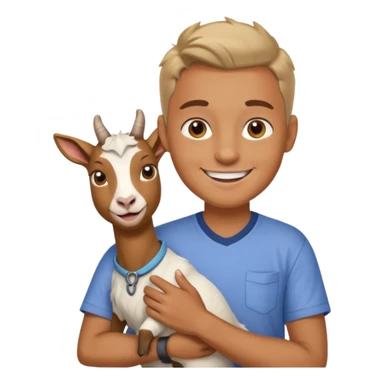 Goat loving sticker