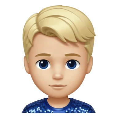 Cameron from Bratz Boyz with blonde hair and dark blue sequin outfit sticker