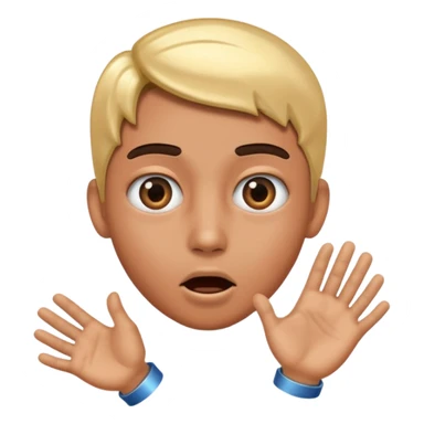 лицо удивленного человека сбоку, которого притягивает  магнит sticker