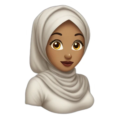 hijab pinup sticker