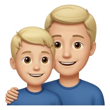 hijo habalndo con padre sticker