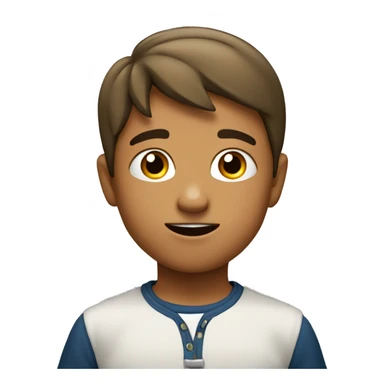 niño mirando al frente sin rostro sticker