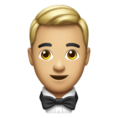 a Asia Gay headhunter with bow tie sticker