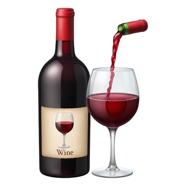 Bottle of wine sticker