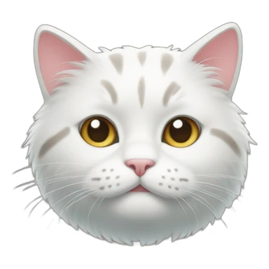 Puffy cat sticker