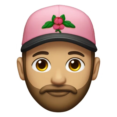 lebanese man with beard and gucci blossom cap sticker