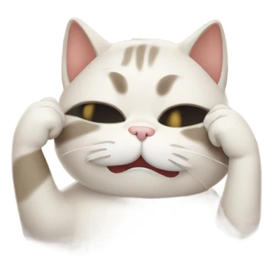 face palm laughing cat  sticker