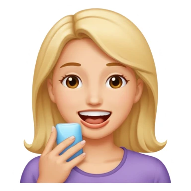 woman birping sticker