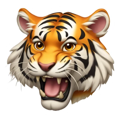 Tiger with rising sun sticker