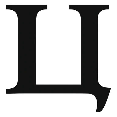 Ц in the style of the provided example sticker