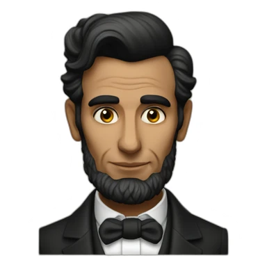 Nauman Shaikh as Abraham Lincoln sticker