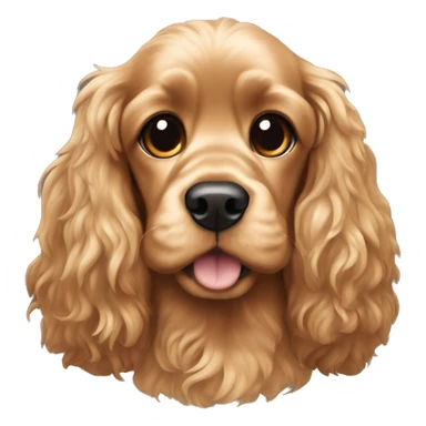 Wheat-colored cocker spaniel sticker