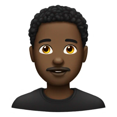 black guy with a septum piercing and fat sticker