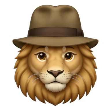 lion   gangster  sticker