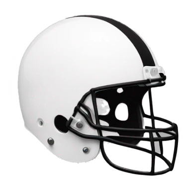  a black and white photo of a helmet sticker