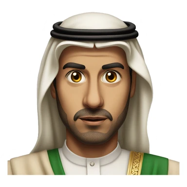 photorealistic  Faisal King of Saudi Arabia serious sticker