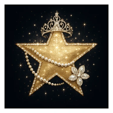 star, glamorous and stylish sticker