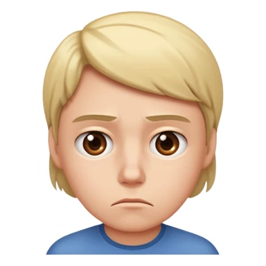 disappointed face looking awkwardly to the side sticker