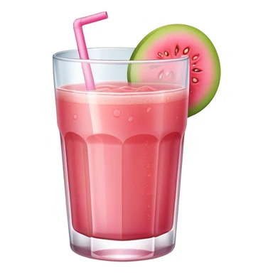 A glass of pink guava juice sticker