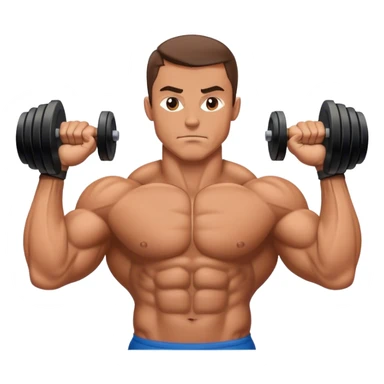 bodybuilder forearm exercise sticker