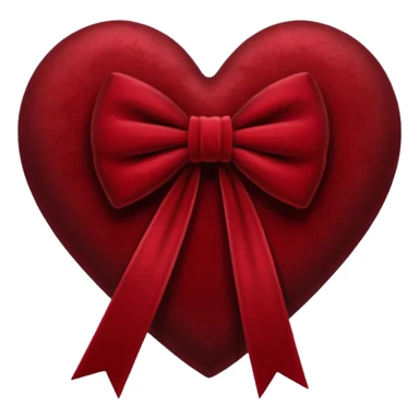 heart with a velvet bow, goth sticker
