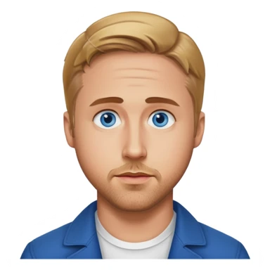 Ryan Gosling with blue eyes sticker