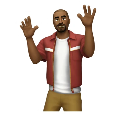 GTA San Andreas dando pulgar arriba sticker