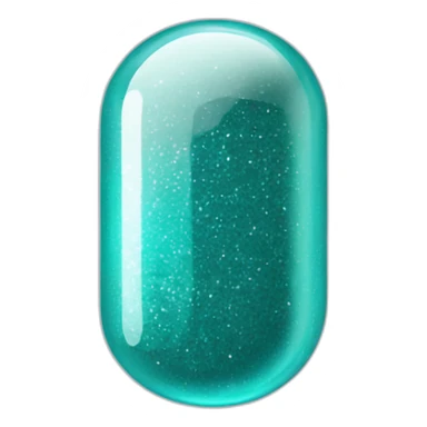 teal medicine capsule, sparkles and texture sticker