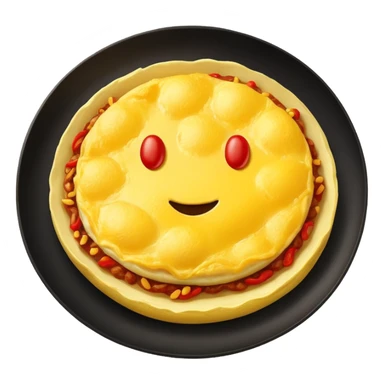 omelette with chili sticker