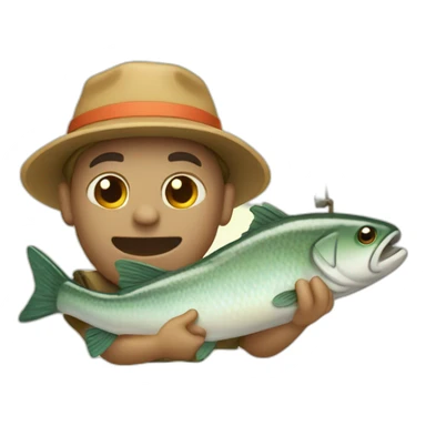 gone fishing text sticker