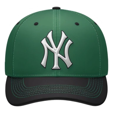 new york Yankee green cap sticker