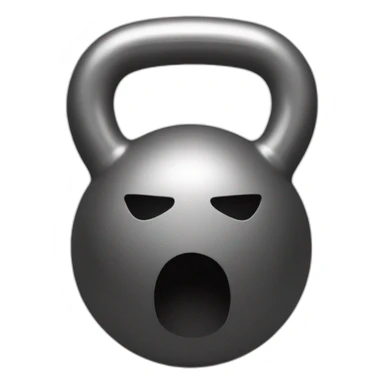 heavy kettlebell without face sticker