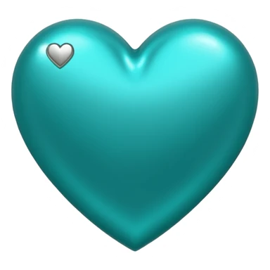 Teal heart with 'da best'  sticker