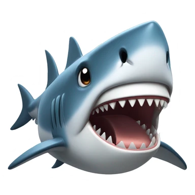 shark face paming sticker