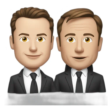 Elon musk et macron sticker