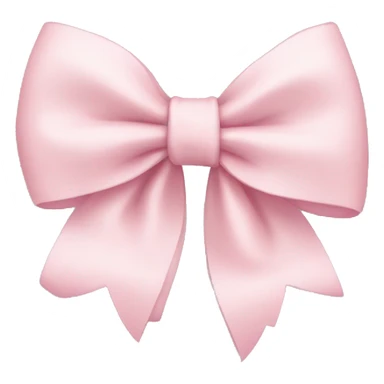pale pink bow sticker