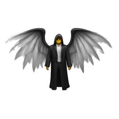 Lucifer wings black colour  sticker