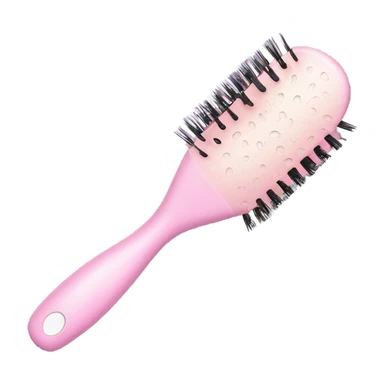 light pink hair brush sticker