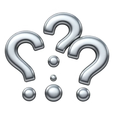 Question marks sticker