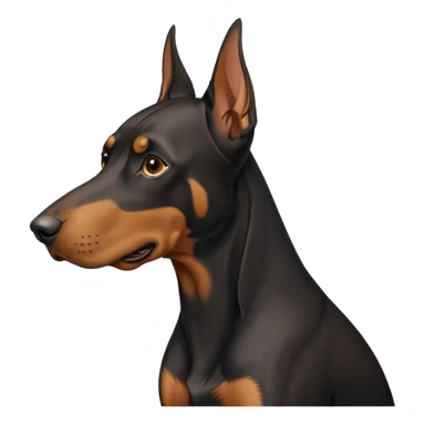 Dobermann european uncropped sticker