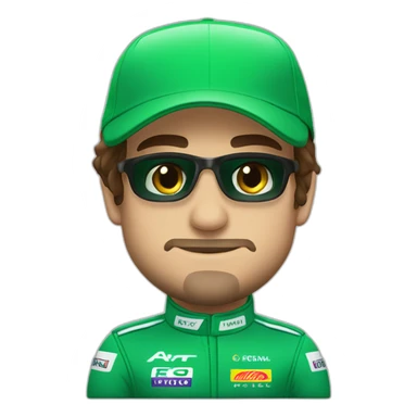 fernando alonso f1 green aston martin sticker