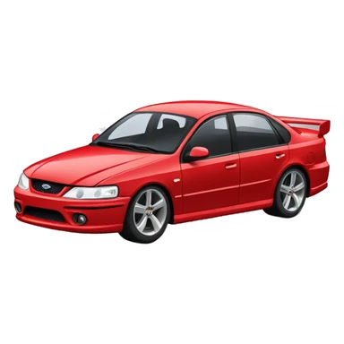 Red ford falcon bf xr6 turbo intercooler  sticker