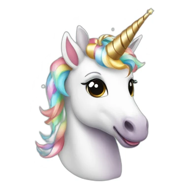 Cute unicorn celebrating christmas sticker