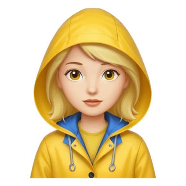 Raincoat Pedestrian woman sticker