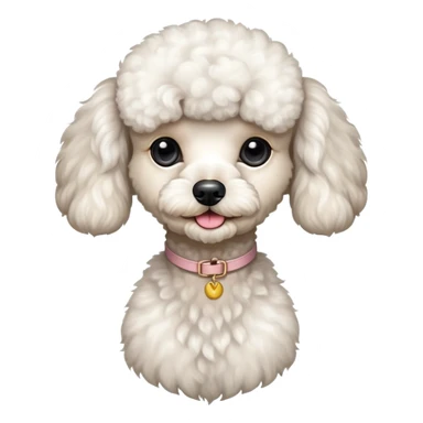 Skinny poodle sticker