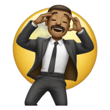 Homme qui fais un dab sticker